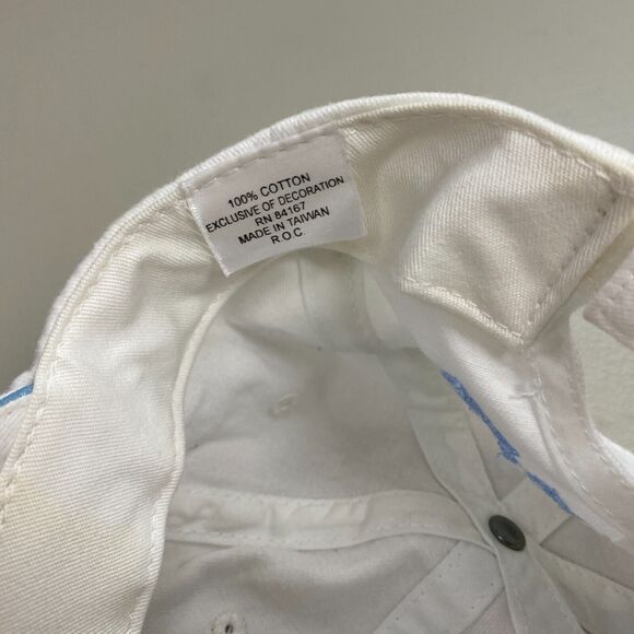 Disney Hat Cap Strap Back Tinkerbell Peter Pan Girls Kids Youth White Glitter - Picture 10 of 12